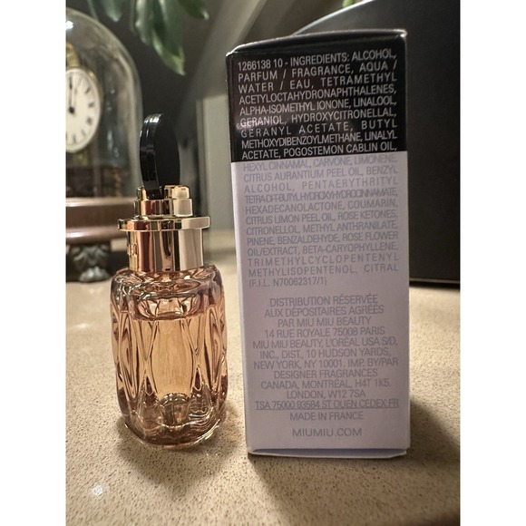 Miu Miu Miutine Eau de Parfum Mini 7ml 0.23oz Splash Bottle - Picture 2 of 6
